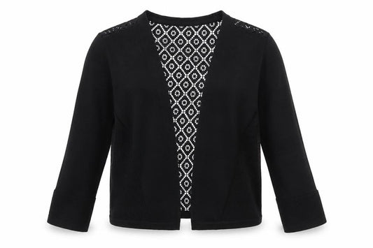 Per Una Womens Black  Knit Cardigan Jumper Size 10