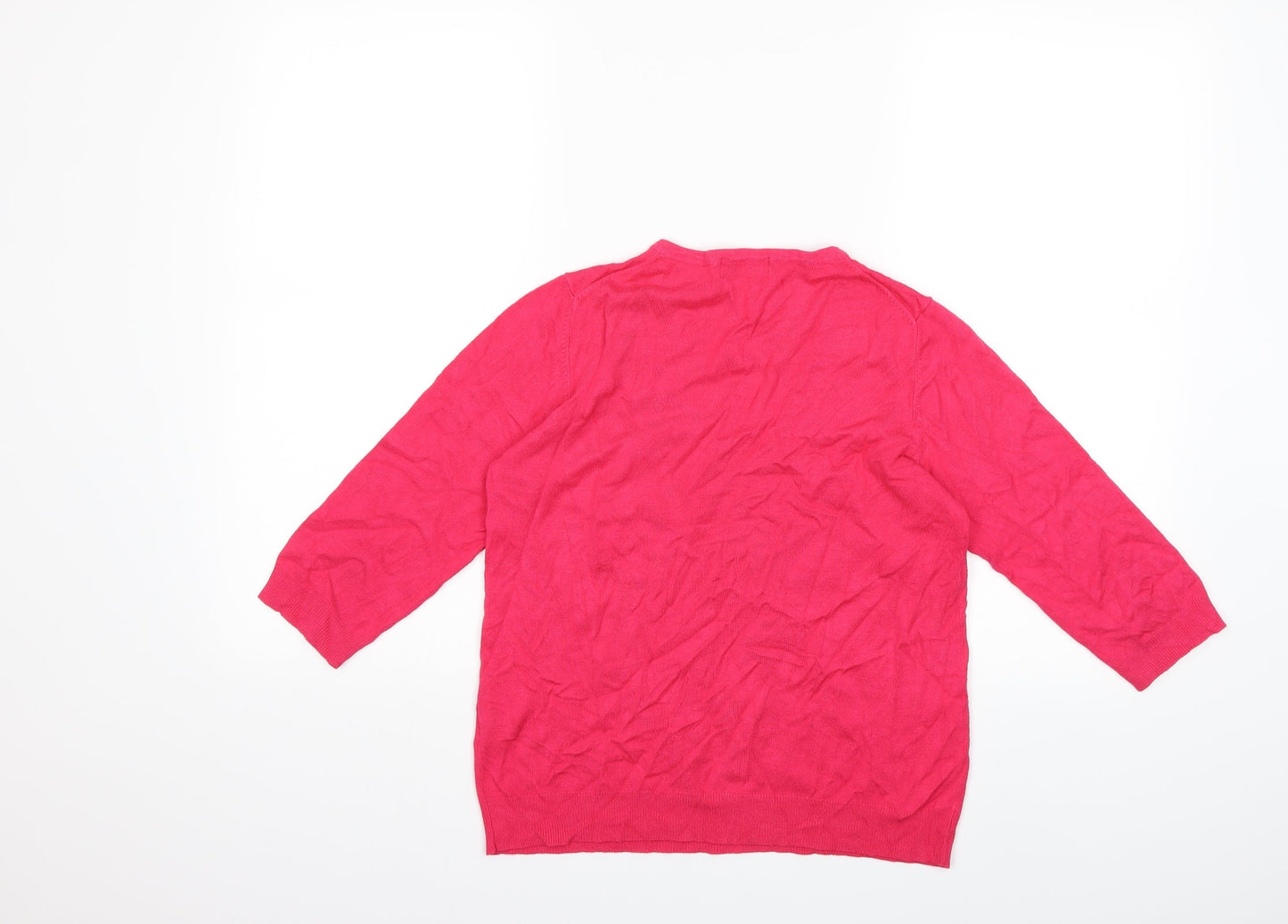 Marks and Spencer Womens Pink  Knit Pullover Jumper Size 12