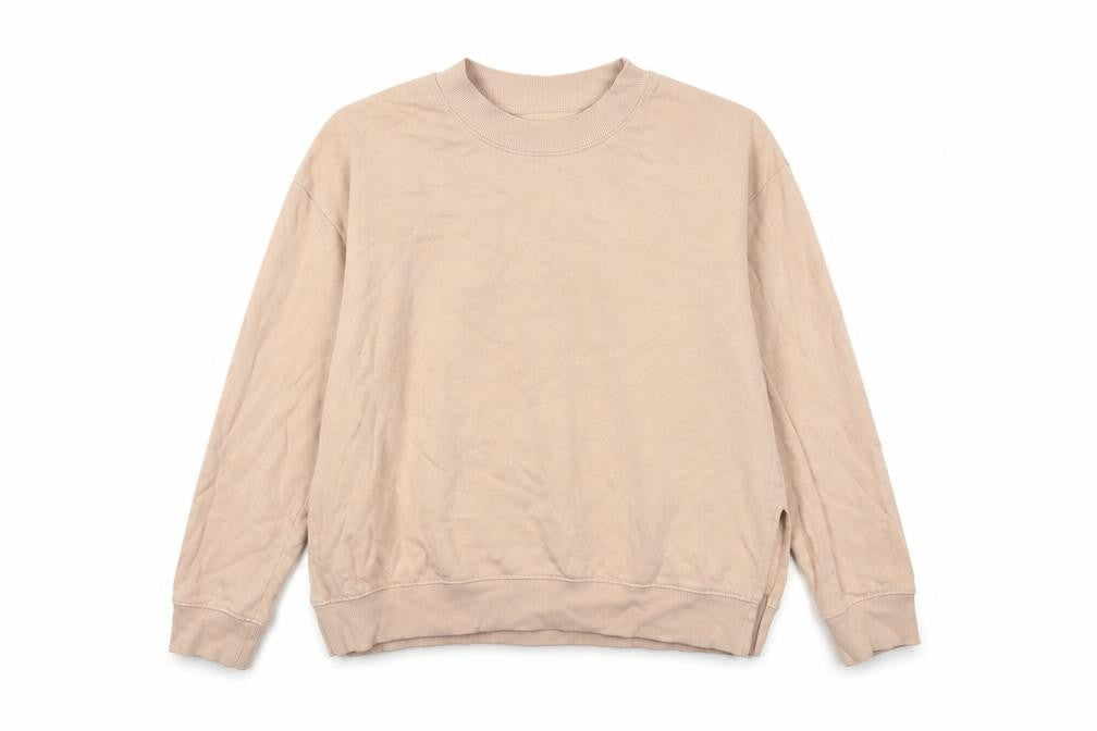 H&M Womens Beige   Pullover Sweatshirt Size M