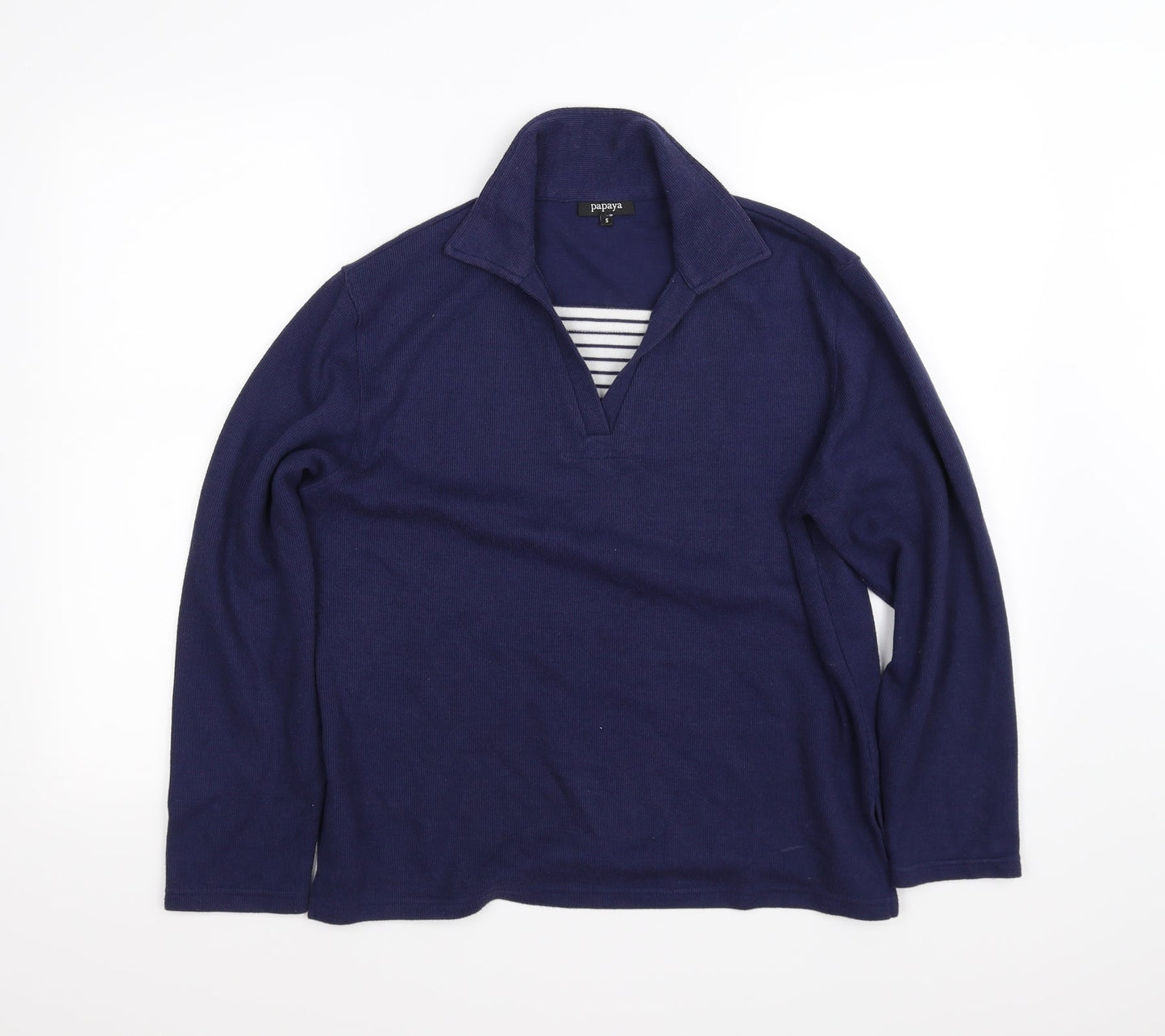 Papaya Womens Blue   Pullover Sweatshirt Size S