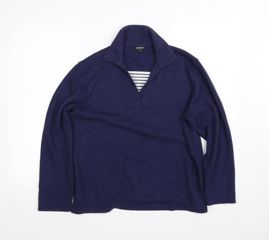 Papaya Womens Blue   Pullover Sweatshirt Size S