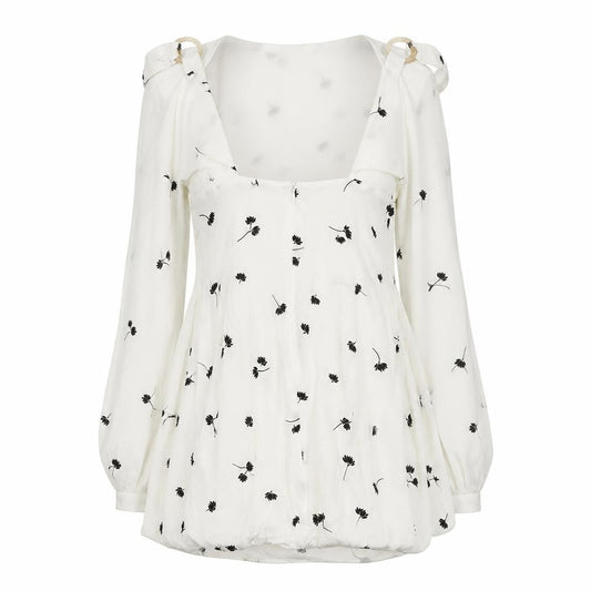 Dot & X Womens White   Fit & Flare  Size 8