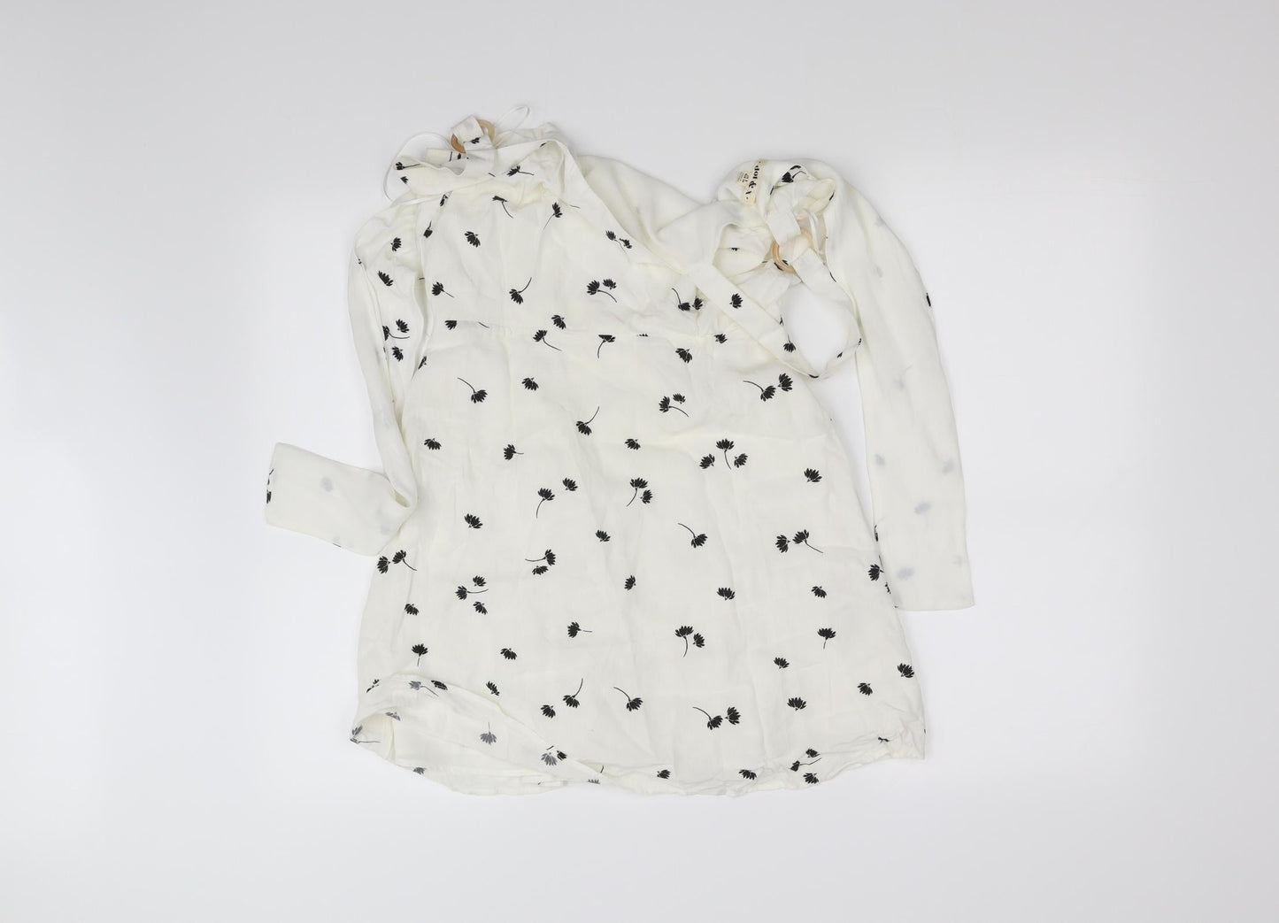 Dot & X Womens White   Fit & Flare  Size 8
