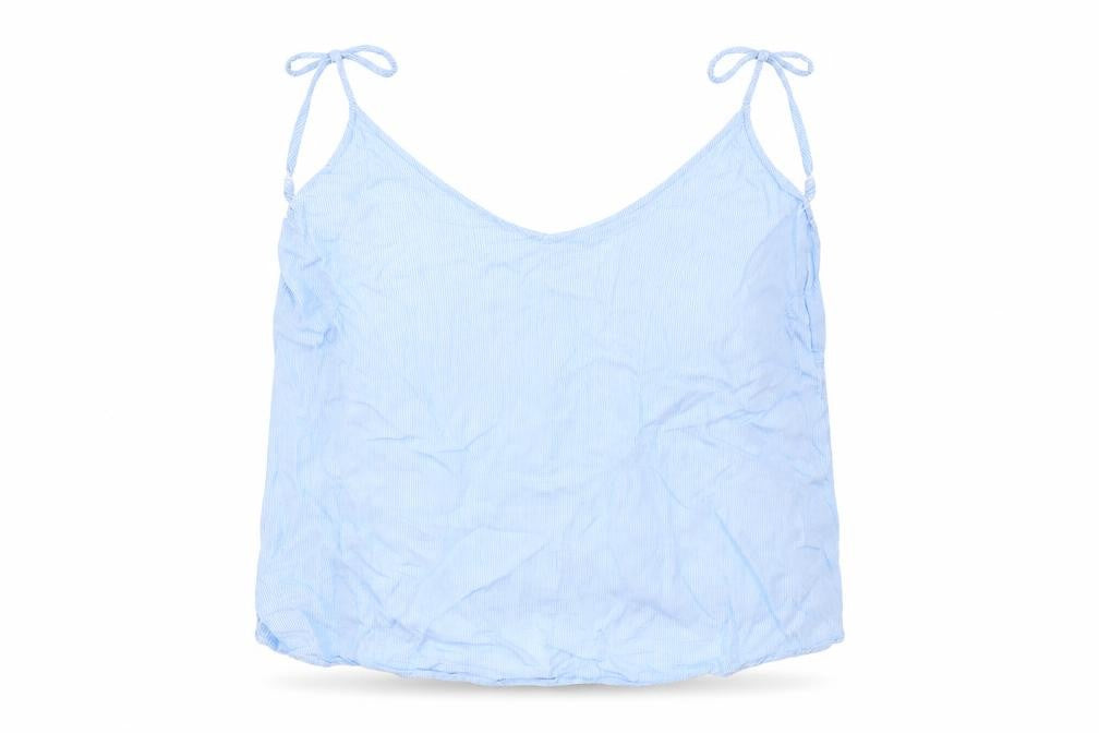 H&M Womens Blue   Cropped Blouse Size 6