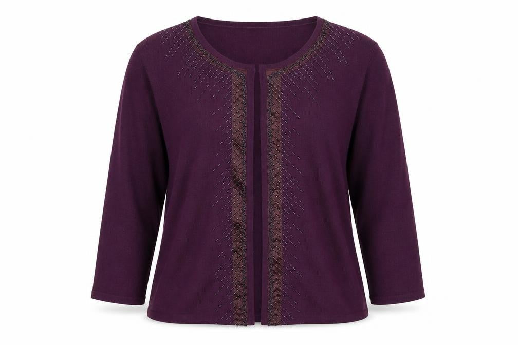 Marks & Spencer Womens Purple   Cardigan Jumper Size 10