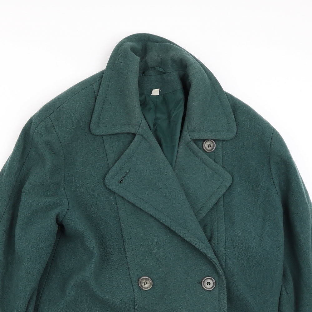 Preworn Womens Green   Jacket Coat Size 14