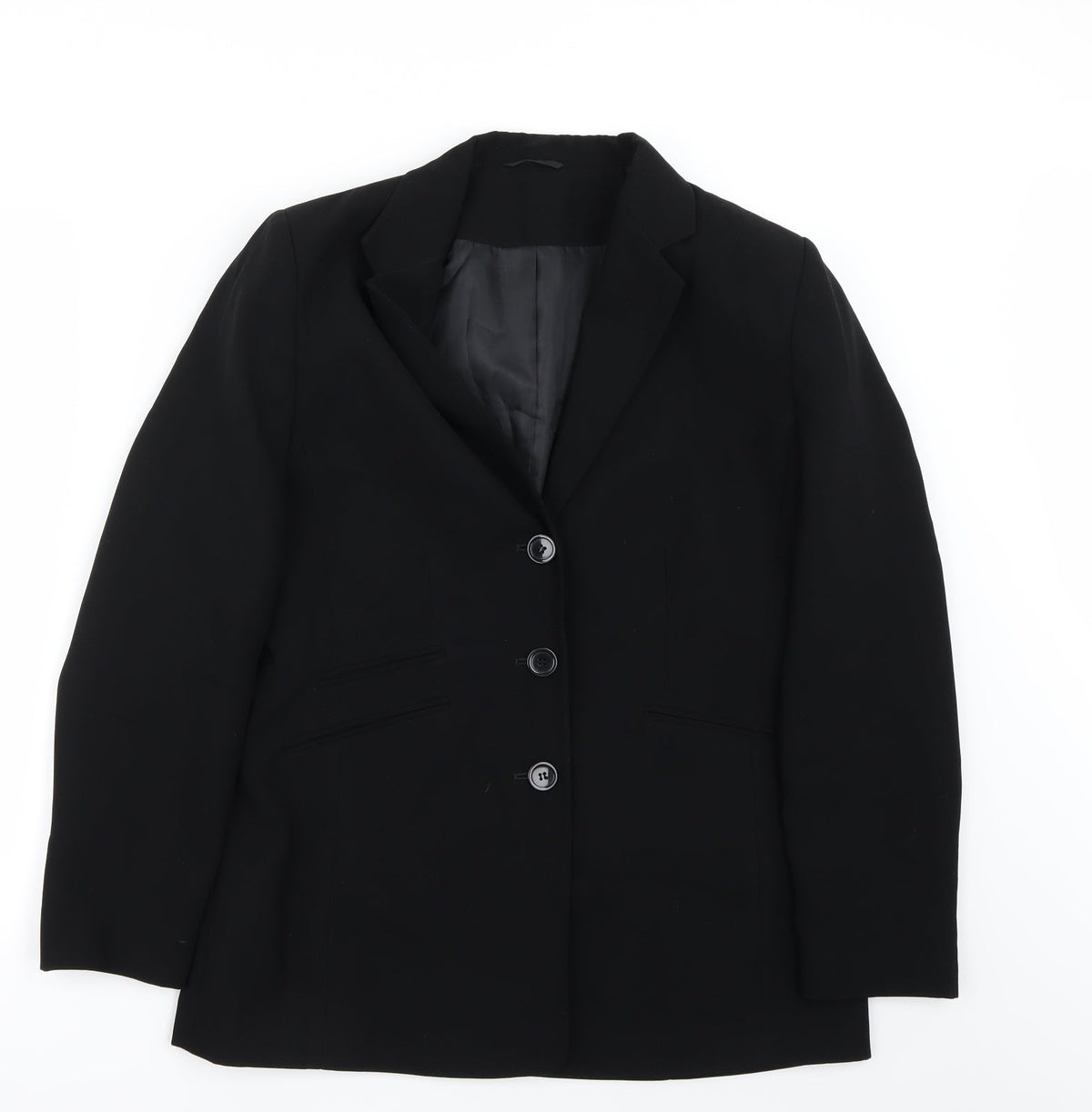Preworn Womens Black   Jacket Blazer Size 12