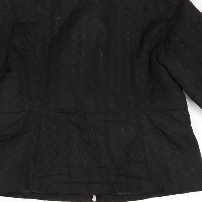Jones New York Womens Black   Jacket Coat Size M