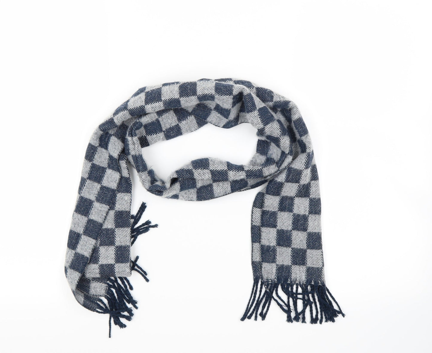 prewo` Unisex Grey Check   Scarf