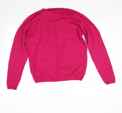 Back view of wem women’s red jumper, size M