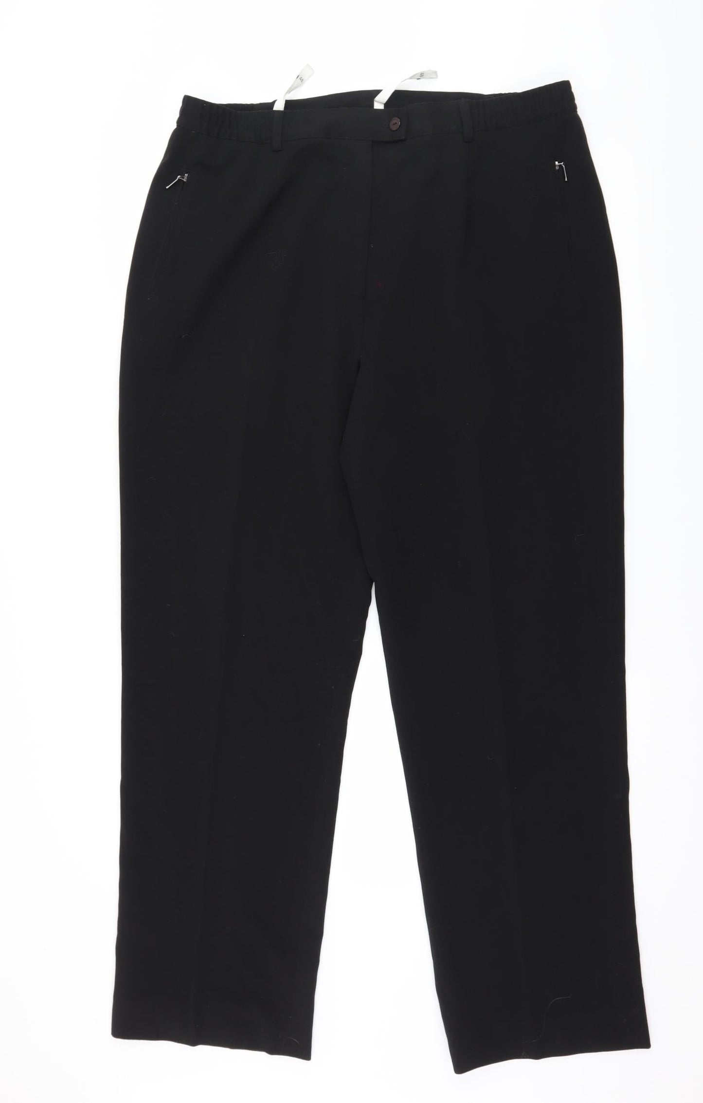 Oscar B Womens Black   Trousers  Size 20 L30 in