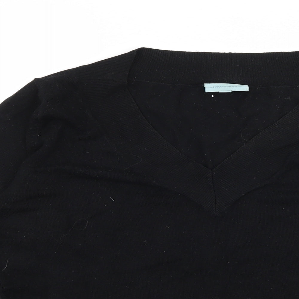 Atmosphere Womens Black  Knit Pullover Jumper Size 12