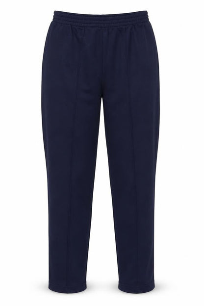 Front view of Slimma women’s blue trousers, size UK 10, 24-inch leg