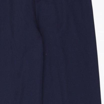 Brand and care label for Slimma women’s blue trousers, size UK 10, 24-inch leg