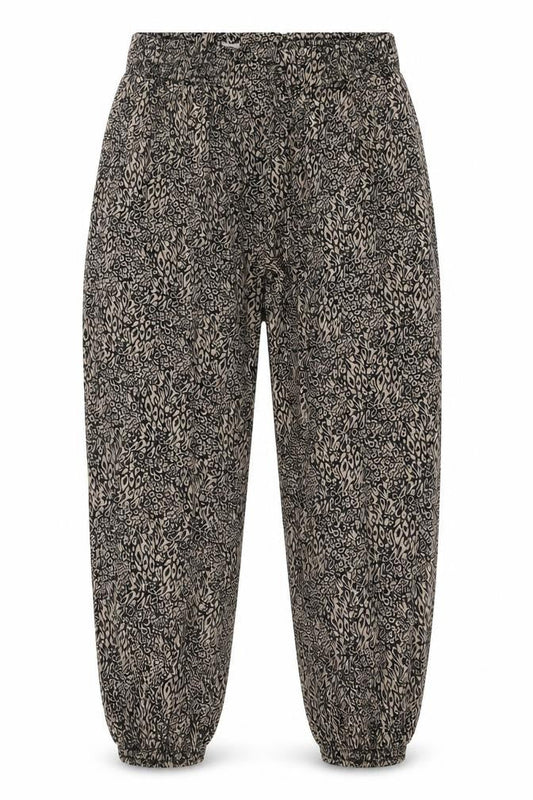 Villa Womens Beige Animal Print  Jogger Trousers Size M L26 in