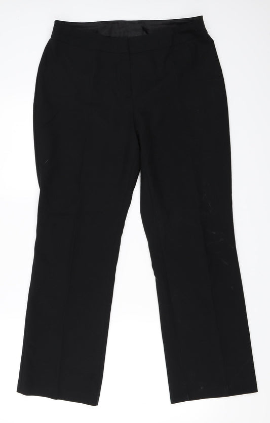 BHS Womens Black   Trousers  Size 12 L28 in