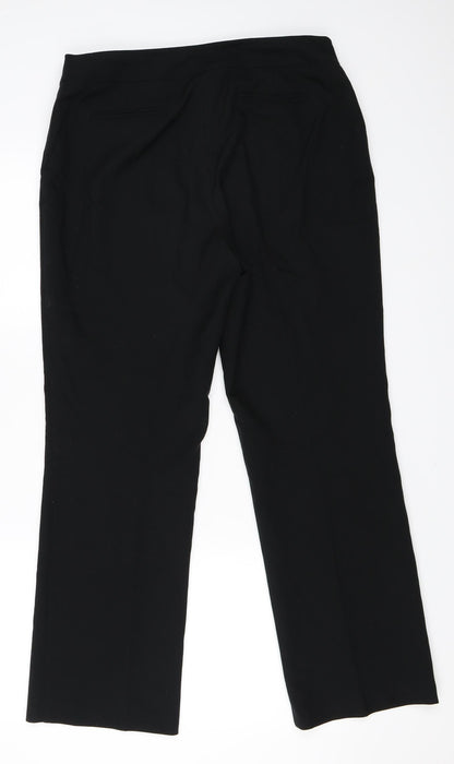 BHS Womens Black   Trousers  Size 12 L28 in