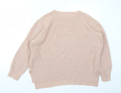 Peacocks Womens Pink   Pullover Jumper Size L