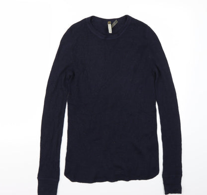 Additional front view of Soyer men’s blue jumper, size S