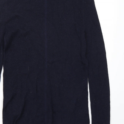 Brand and care label for Soyer men’s blue jumper, size S