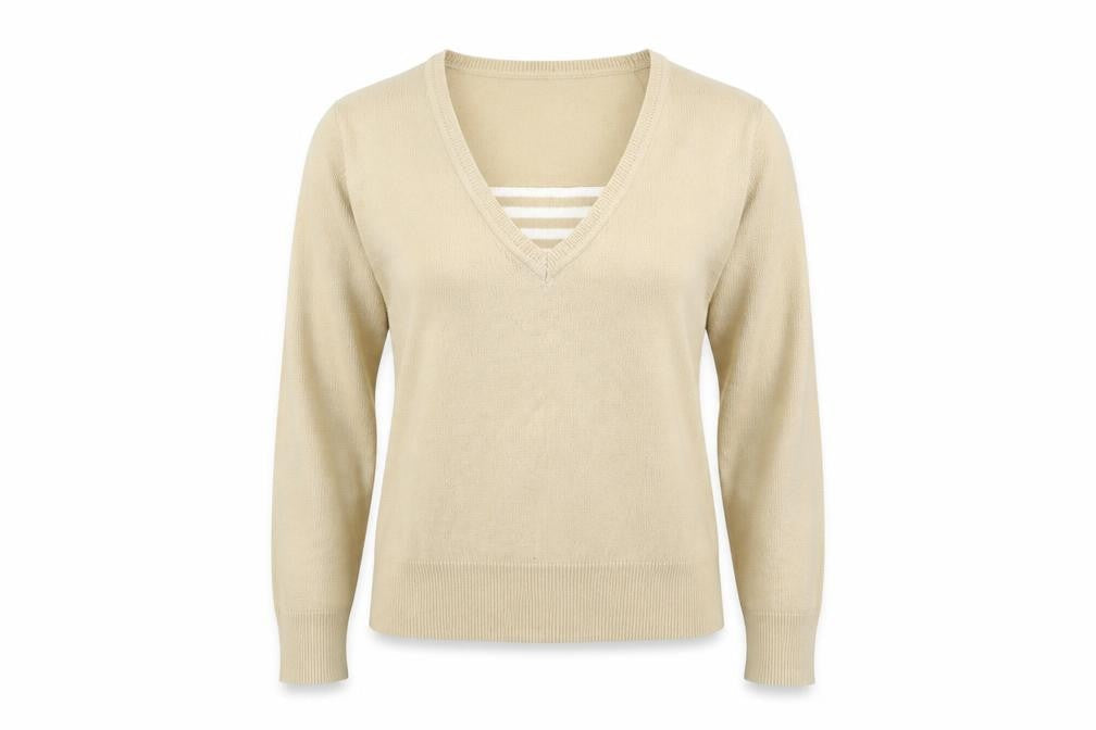 Bonmarché Womens Beige Pullover Jumper Size S