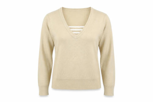 Bonmarché Womens Beige Pullover Jumper Size S
