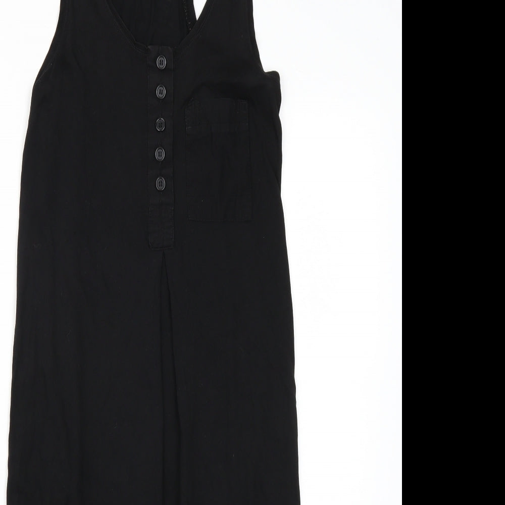 H&M Womens Black  Rayon A-Line  Size 6