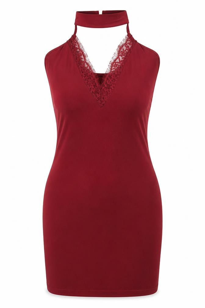 PRETTYLITTLETHING Womens Red   Sheath  Size 6
