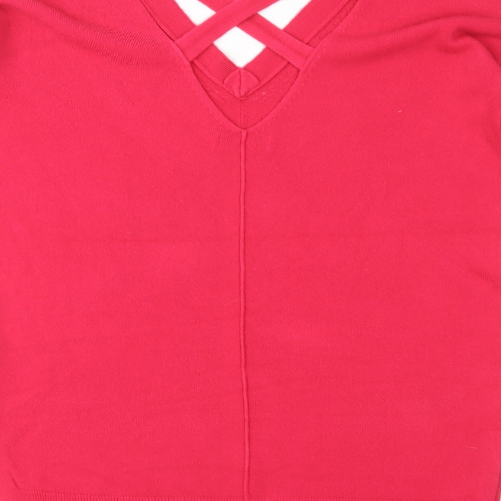 Matalan Womens Pink  Knit Pullover Jumper Size 8