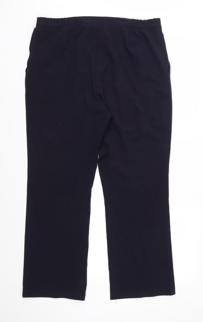 Warehouse Womens Blue   Trousers  Size 16 L28 in