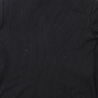 Brand and care label for Pinstripe men’s grey striped jacket suit jacket, size 40