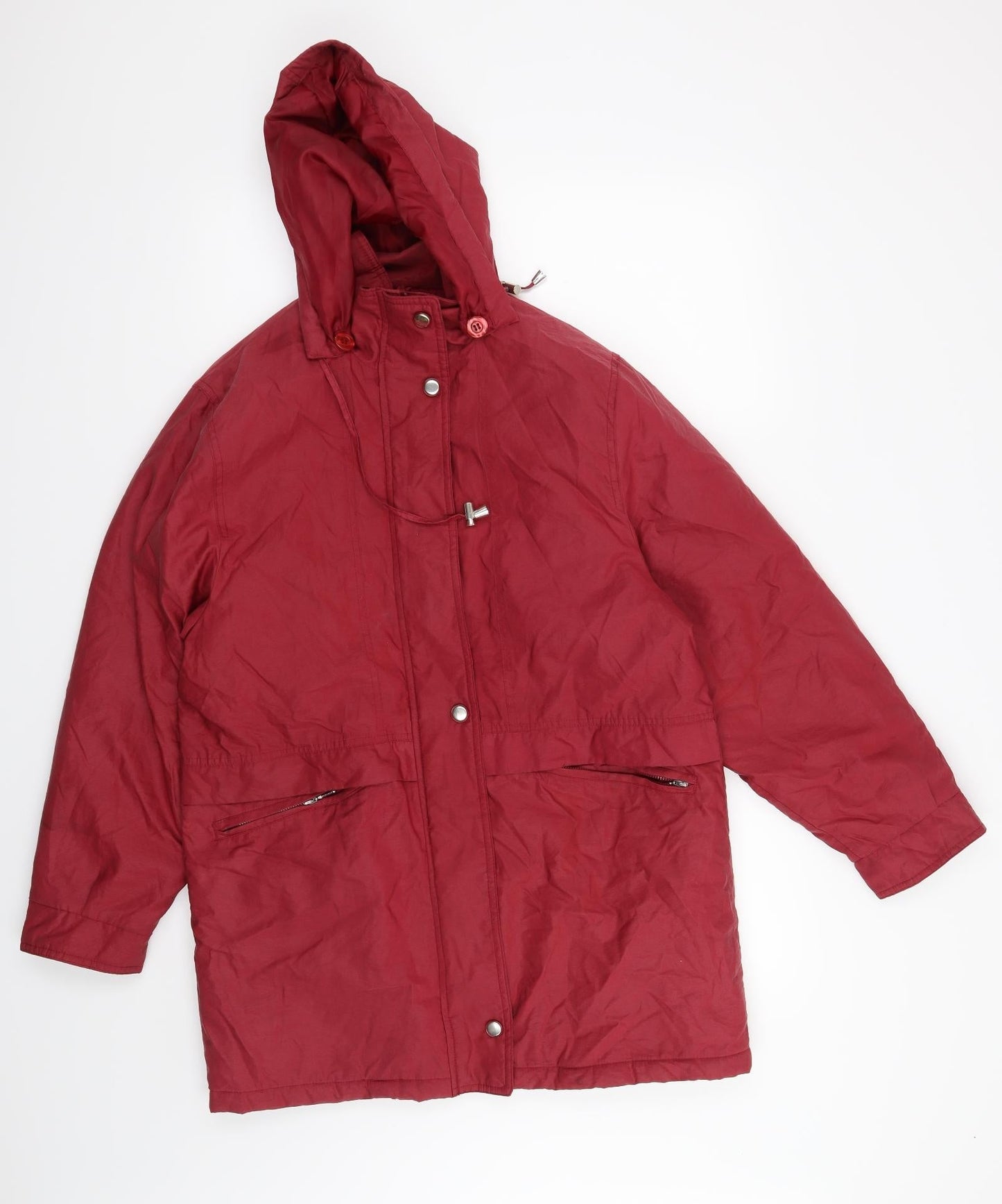 Wishwood Womens Red   Overcoat Coat Size 12