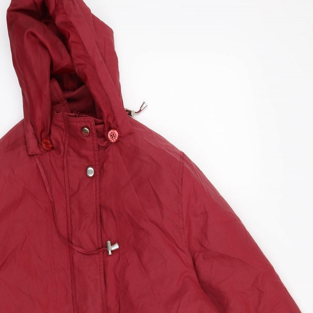 Wishwood Womens Red   Overcoat Coat Size 12