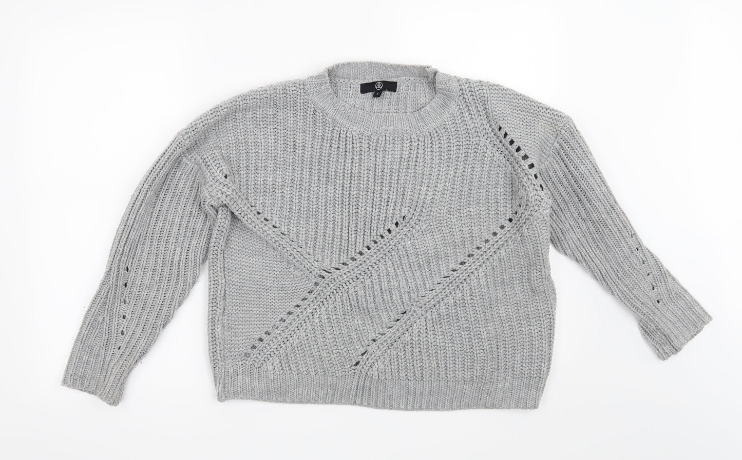 Missguided Womens Grey   Pullover Jumper Size S