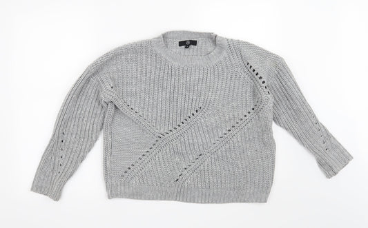 Missguided Womens Grey   Pullover Jumper Size S