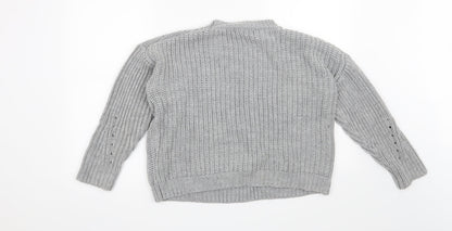 Missguided Womens Grey   Pullover Jumper Size S