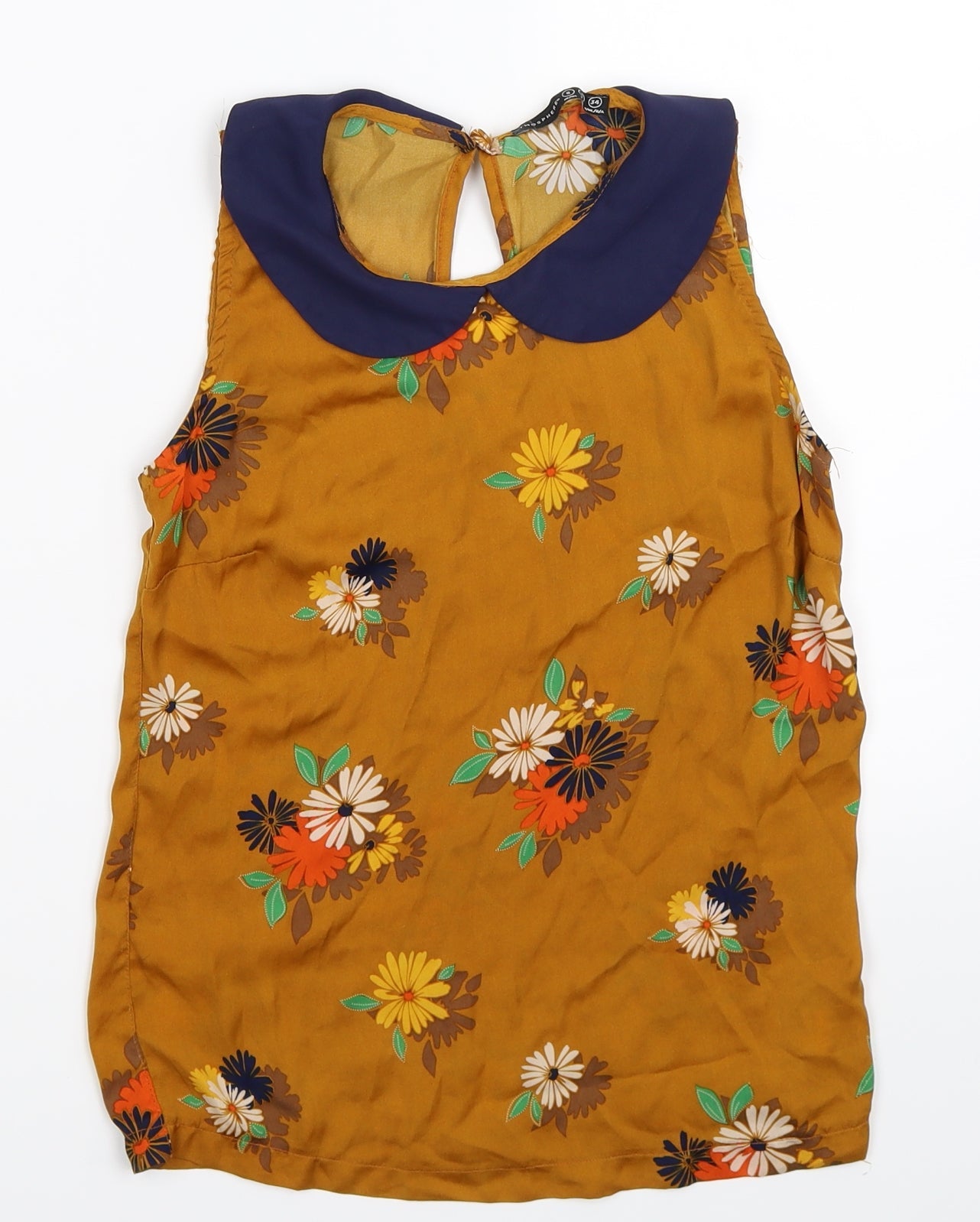 Atmosphere Womens Brown Floral  Basic Tank Size 8