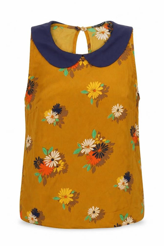 Atmosphere Womens Brown Floral  Basic Tank Size 8
