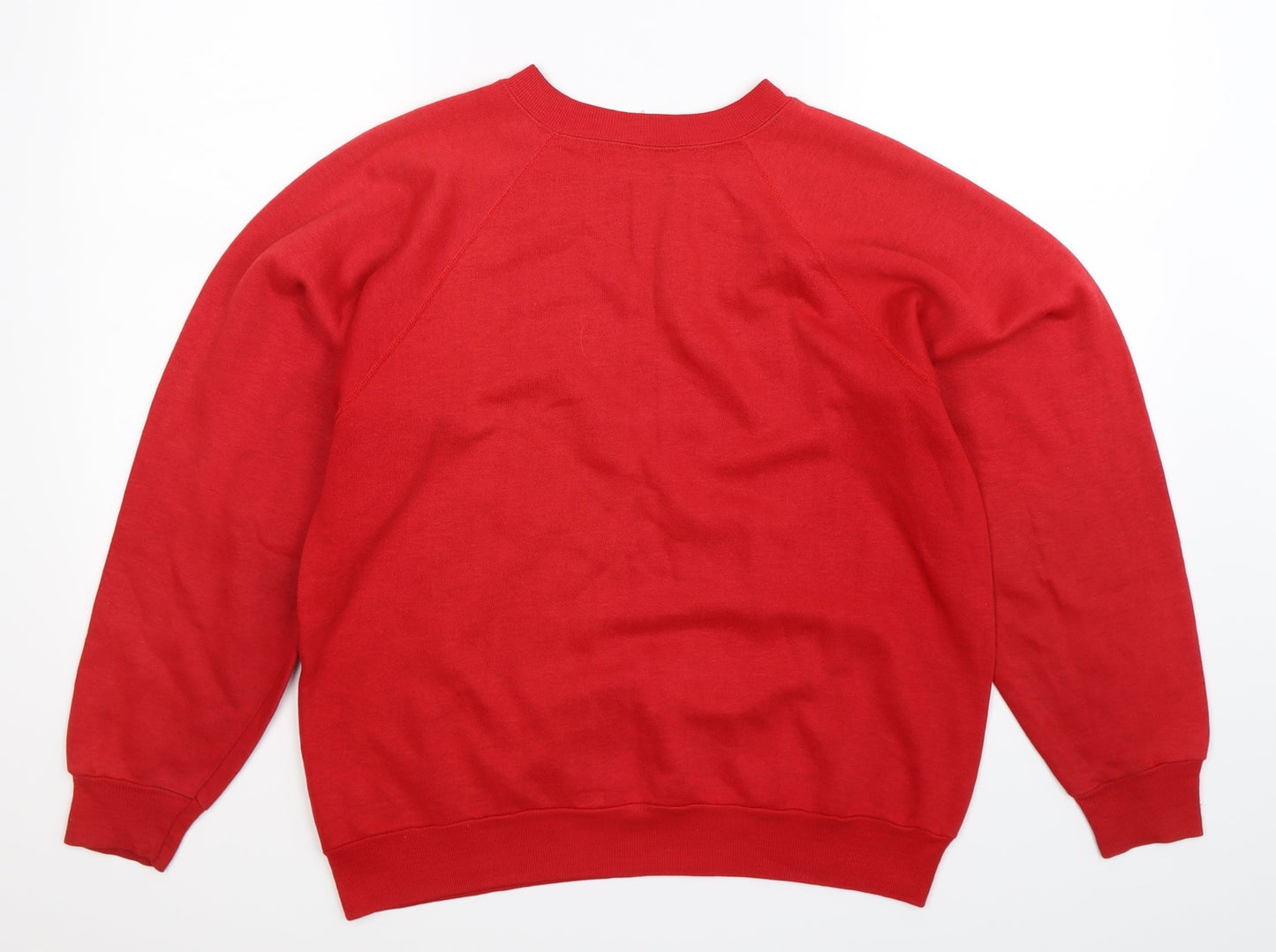 Preworn Womens Red   Pullover Sweatshirt Size L