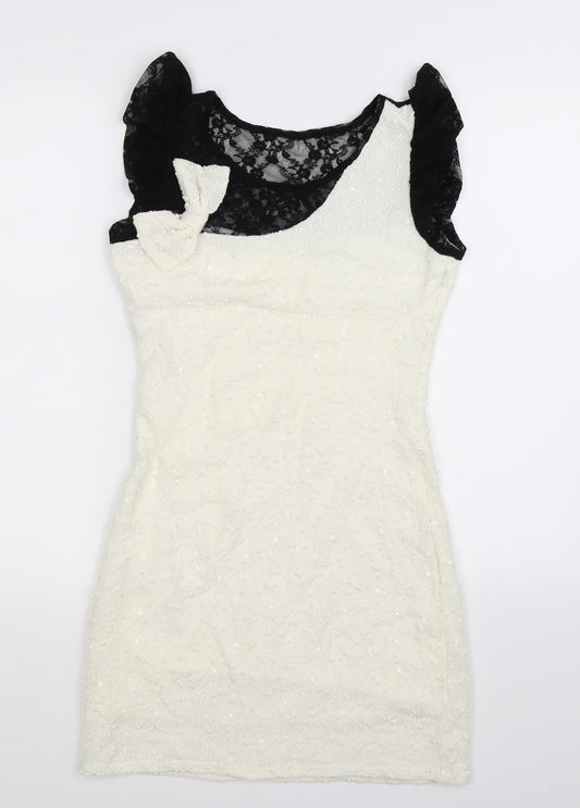Preworn Womens White   Bodycon  Size S