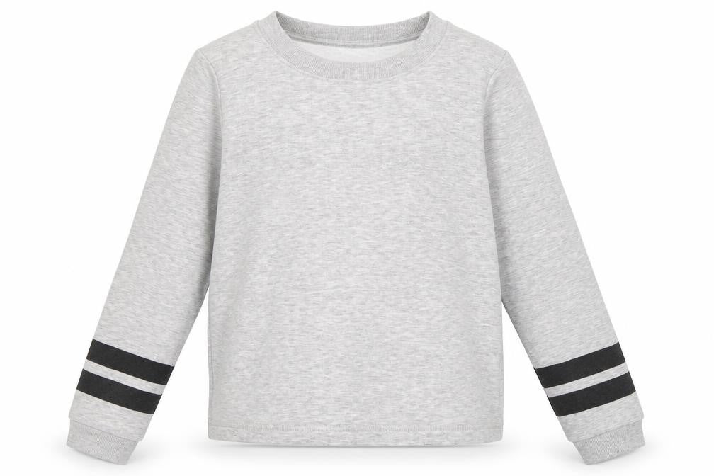 H&M Girls Grey Striped  Pullover Sweatshirt Size 13-14 Years