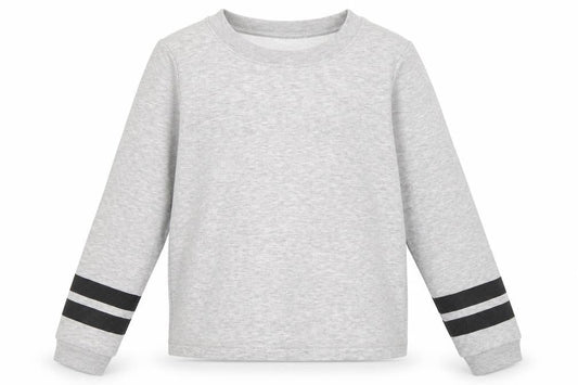 H&M Girls Grey Striped  Pullover Sweatshirt Size 13-14 Years