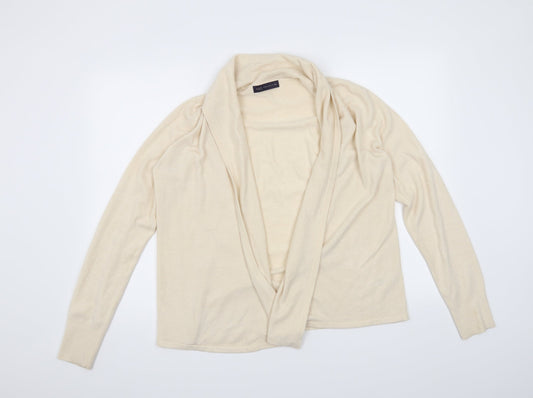 M&S Womens Beige   Cardigan Jumper Size M