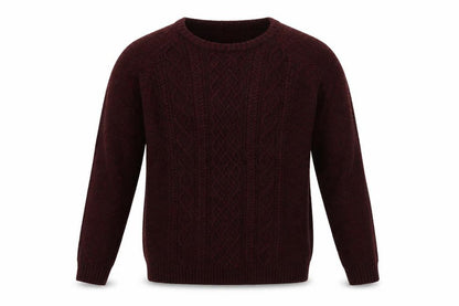 Front view of Easy men’s red jumper, size XL