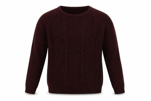 Front view of Easy men’s red jumper, size XL