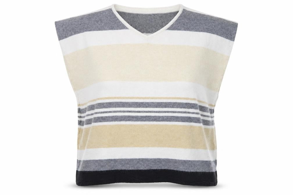 Marks & Spencer Womens Yellow Striped  Pullover Jumper One Size