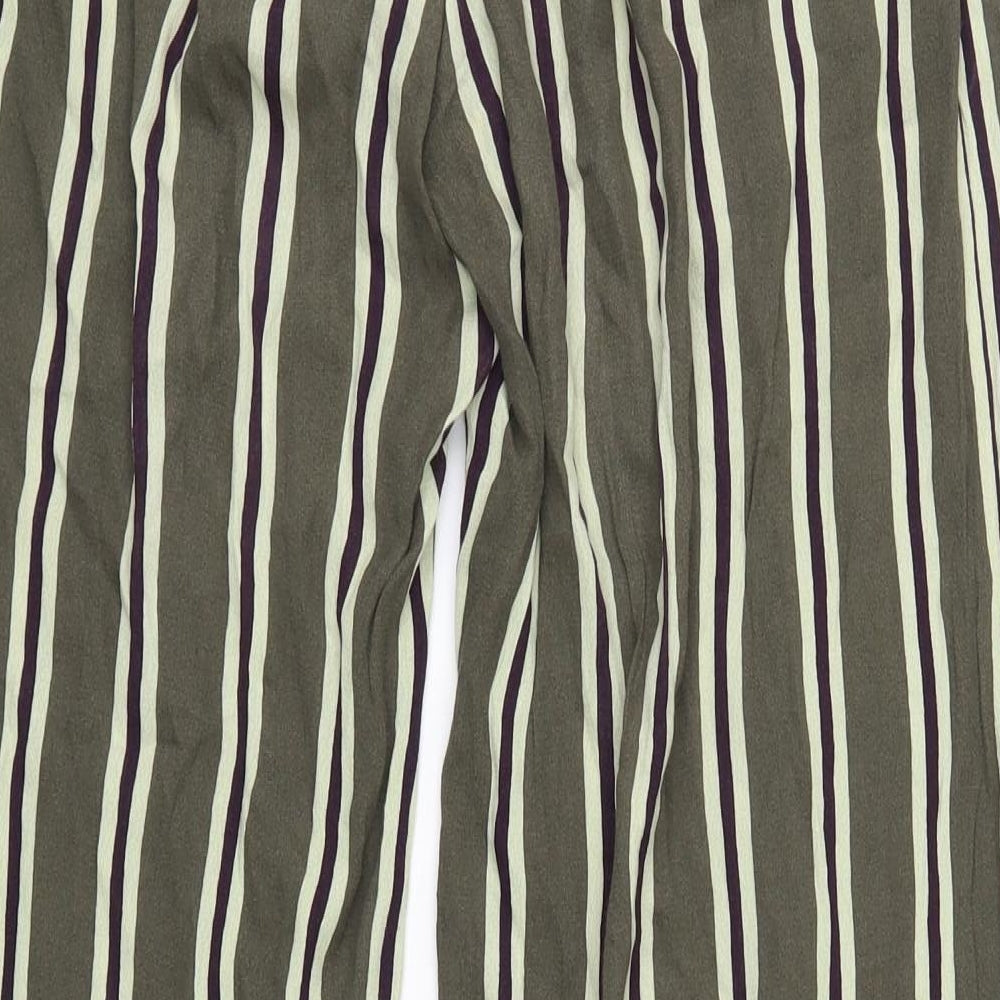 Libertine Womens Green Striped  Trousers  Size S L30 in