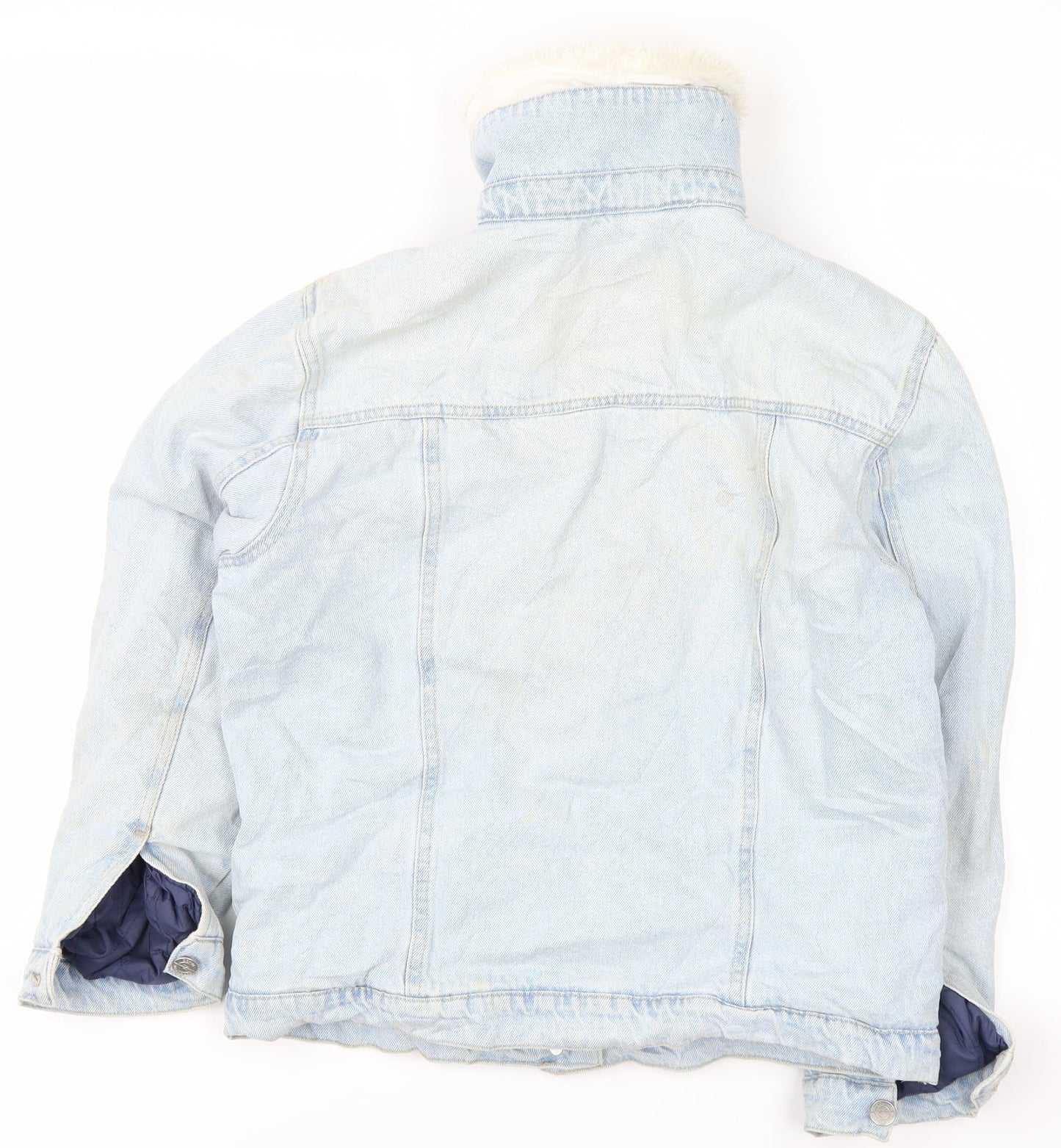 New Look Womens Blue  Denim Jacket  Size 8