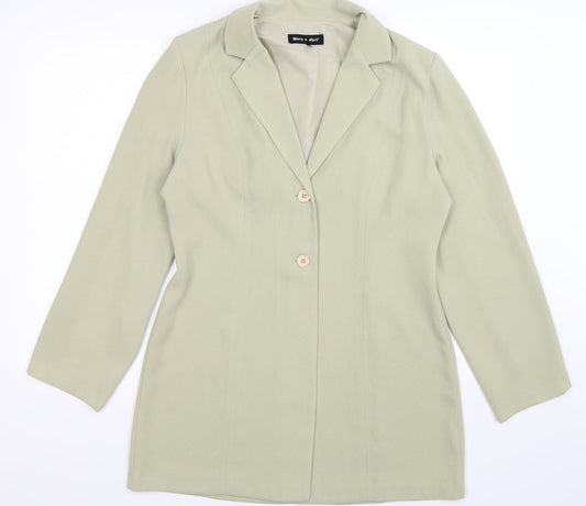Warp + Weft Womens Green   Cardigan Jumper Size 14