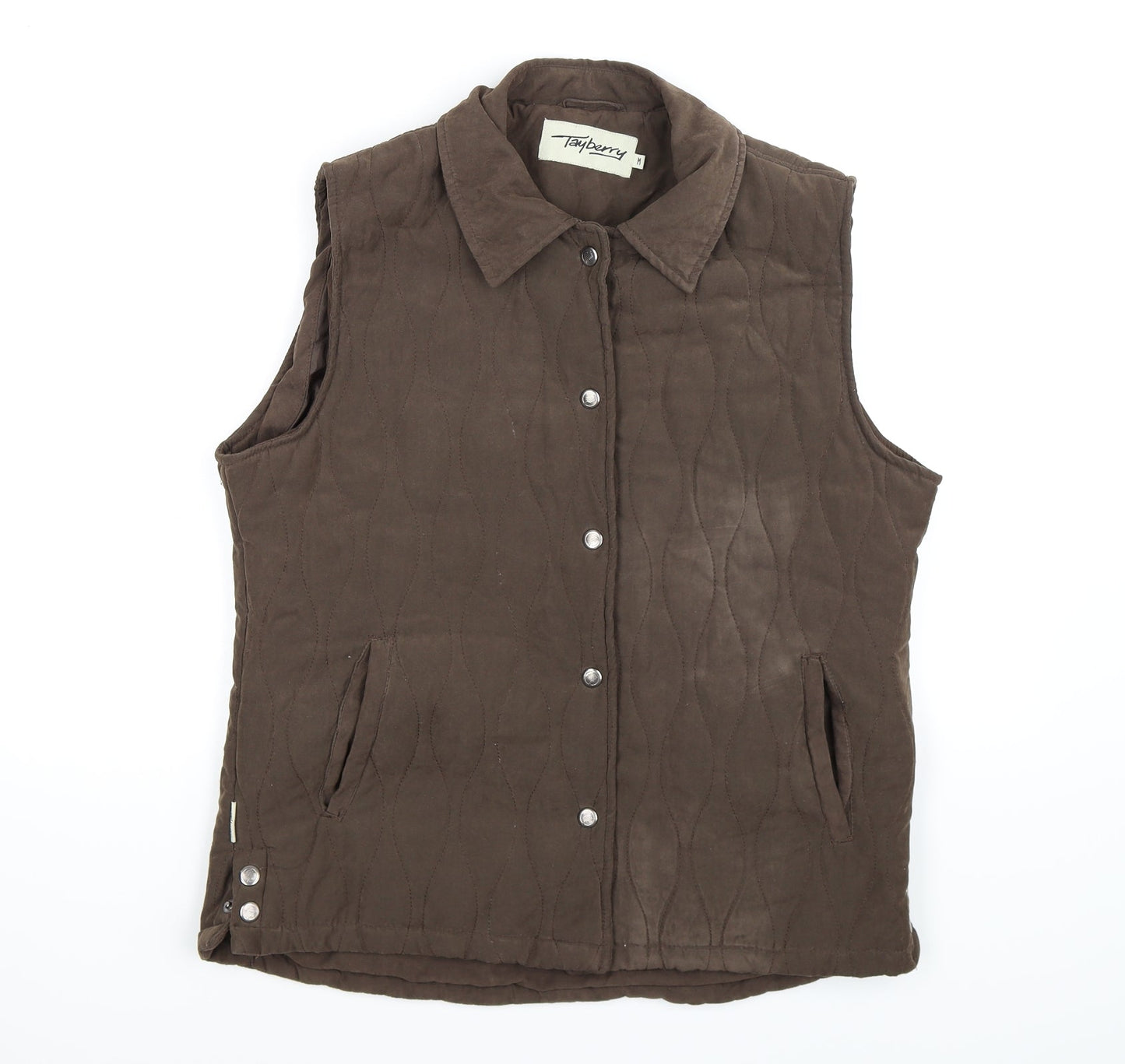 tayberry Womens Brown   Gilet Coat Size M